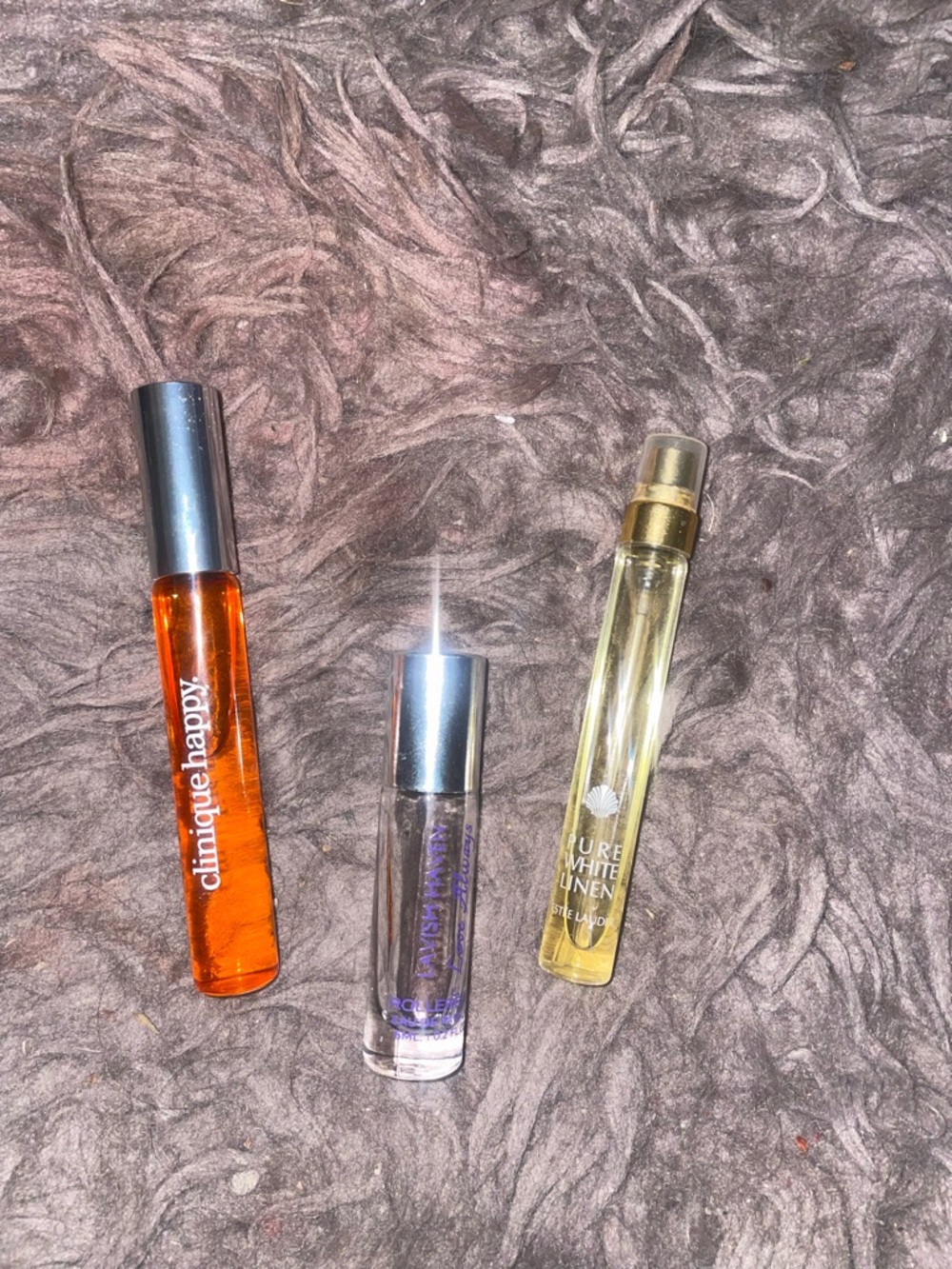 Clinique Happy, Estee Lauder, Lavish Haven - Travel Size Perfume Bundle
